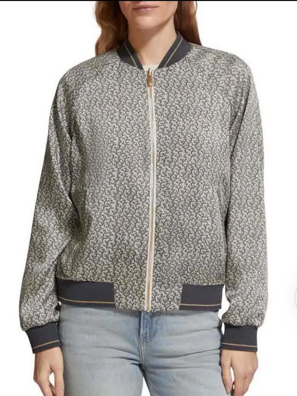 Scotch & Soda Maison Scotch reversible printed unisex bomber jacket